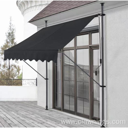 Balcony Sunshade Clamp Awning Retractable Adjustable Awning